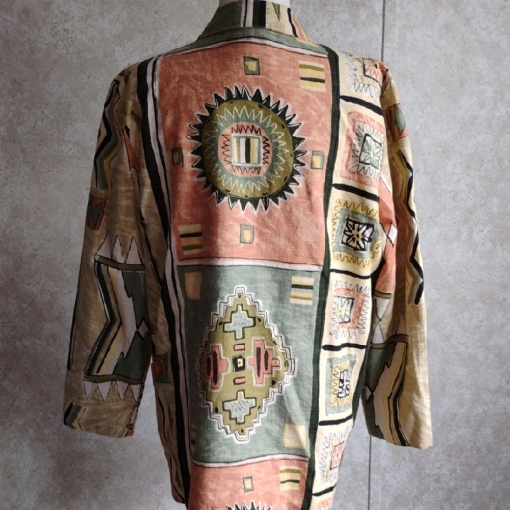 Geometric Pattern Women's Blazer - image 6